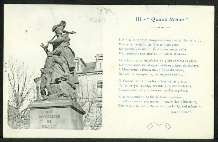 La statue "Quand-Même"