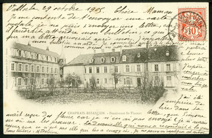 Pensionnat Saint-Vincent, Chaprais-Besançon