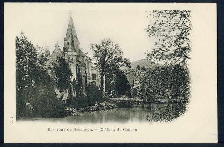 Vue du château de Cléron