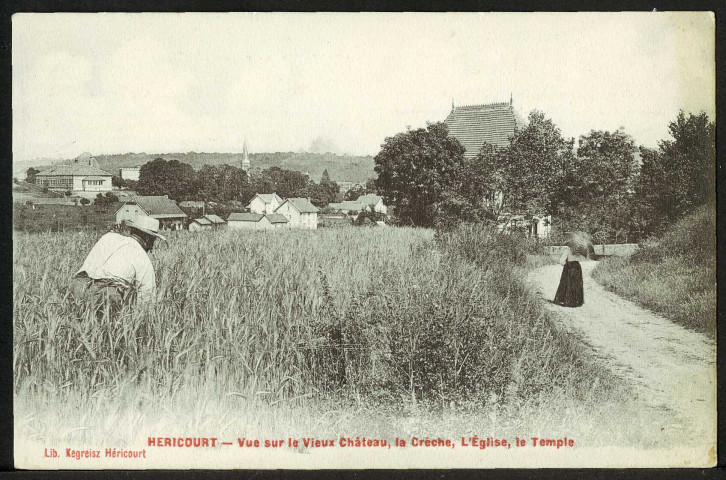 Le vieux château, la crèche, l'église, le temple