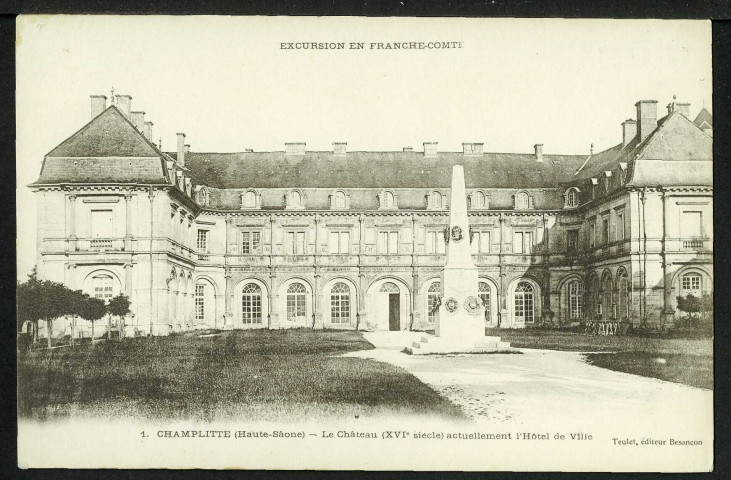 Le château (XVIe s.) actuellement l'hôtel de ville