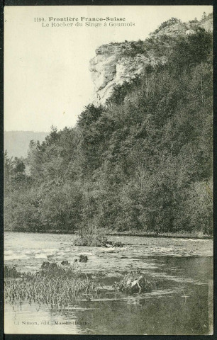 Le rocher du singe à Goumois