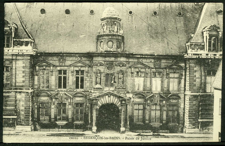 Le palais de justice, façade sur la rue Sambin