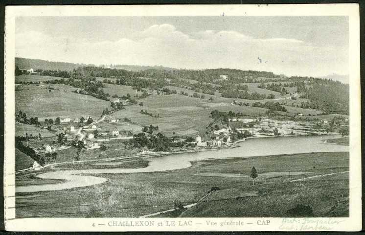 Chaillexon et le lac. Vue générale
