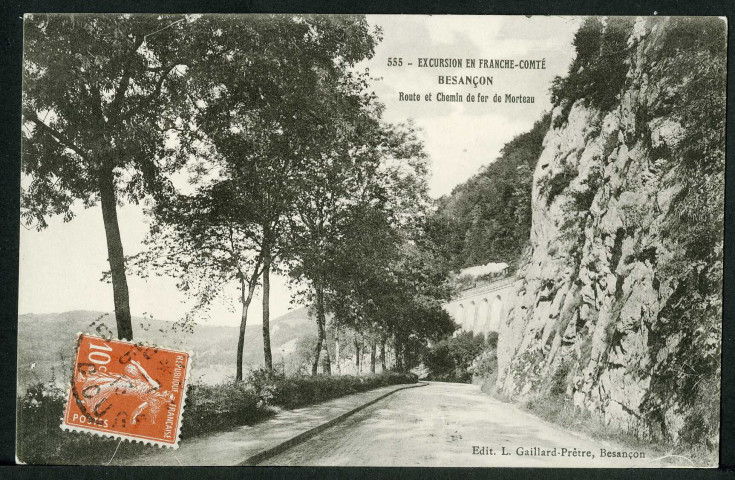 Besançon. Route et chemin de fer de Morteau