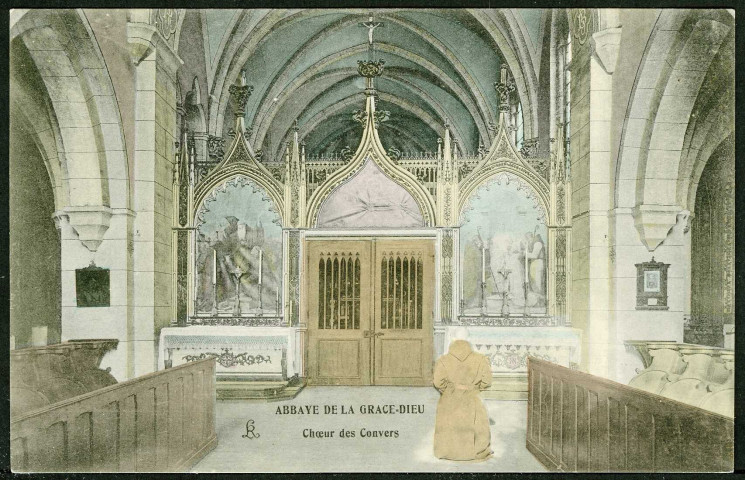 Abbaye de la Grace-Dieu. Chœur des Convers