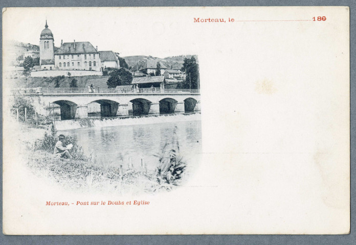 Pont sur le Doubs et Eglise