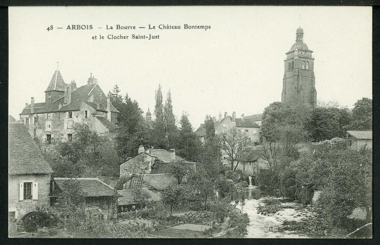 La Bourre, le château Bontemp et le clocher Saint-Just