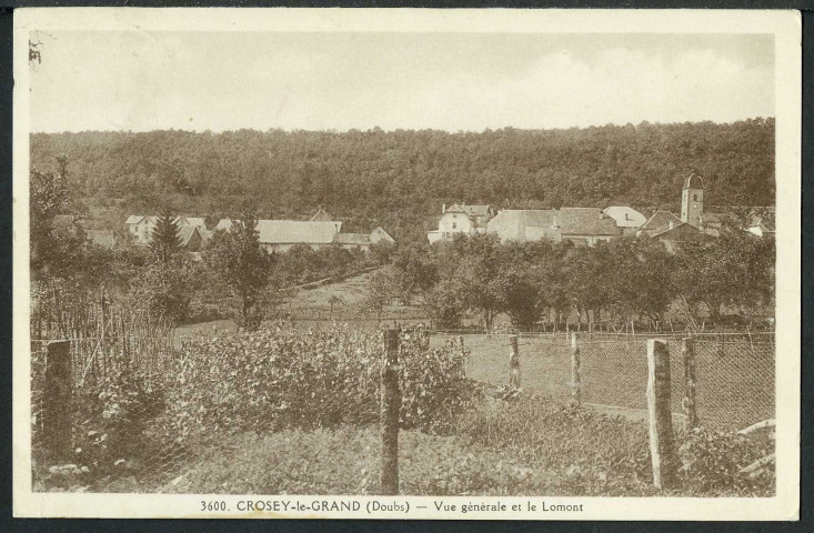 Vue générale et le Lomont