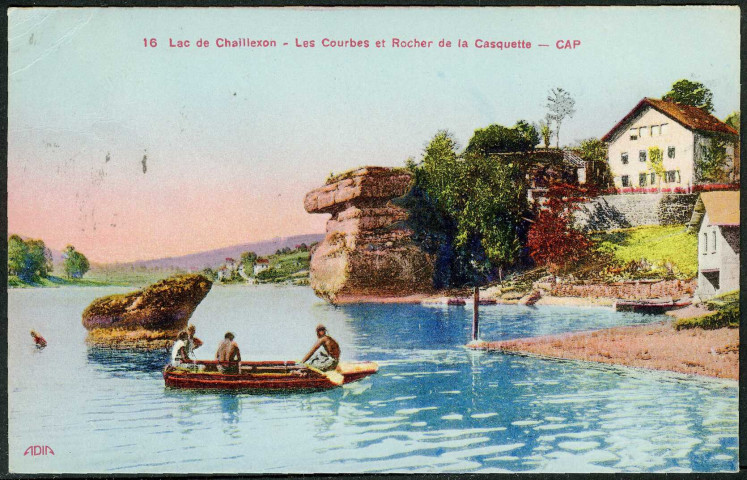Lac de Chaillexon, les courbes et rocher de la Casquette