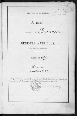 Volume 4, nos 1501 à 1553