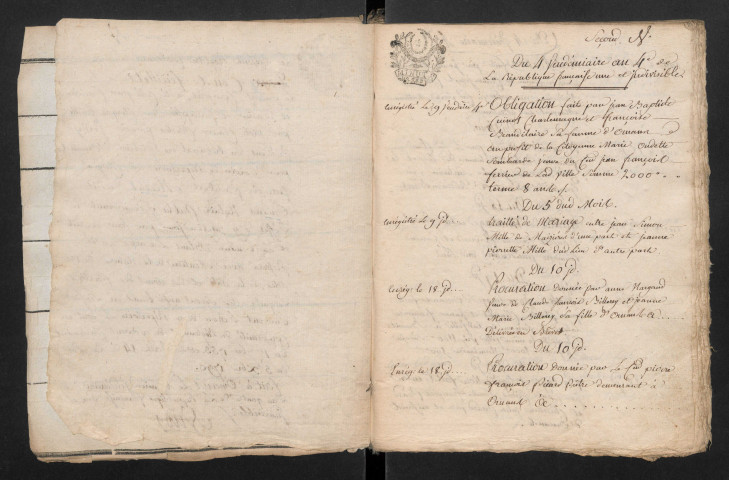 vendémiaire an IV-décembre 1811