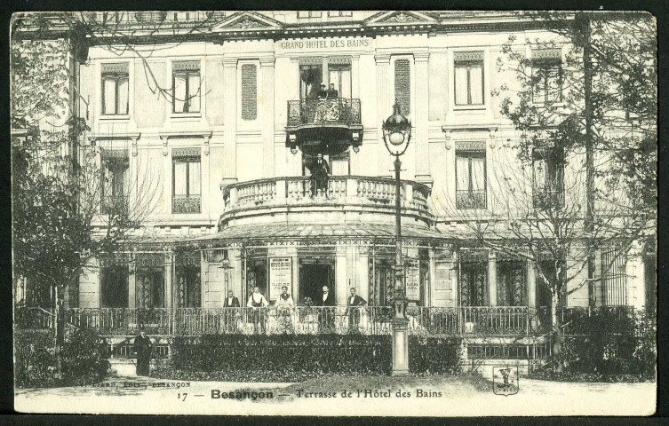 Terrasse de l'hôtel des Bains