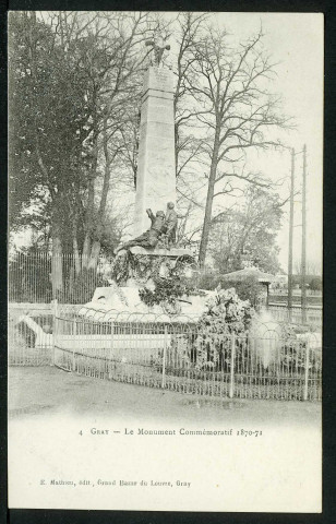 Le monument commémoratif 1870-1871