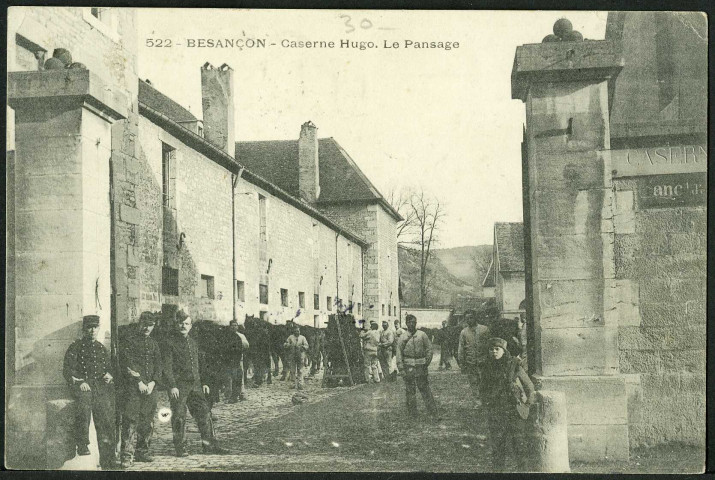 Caserne Hugo : le pansage