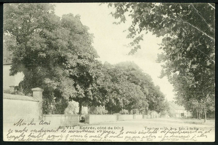 Rue principale, entrée côté de Dole