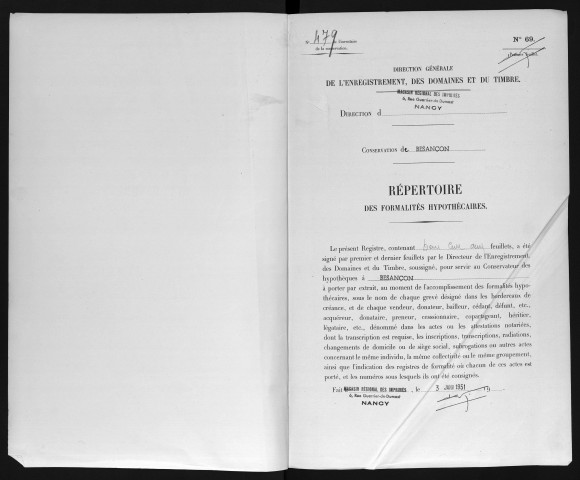 Volume n° 479