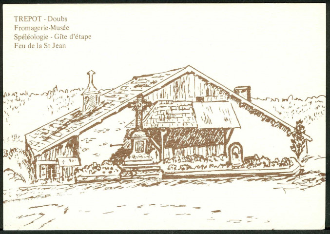 Publicité graphique concernant le village