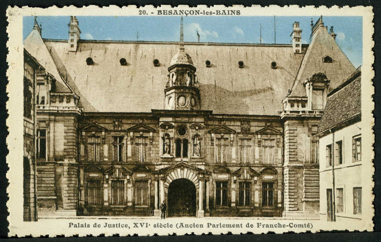 Le palais de justice, façade sur la rue Sambin