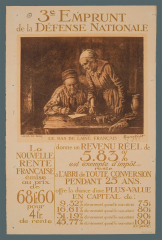 " Troisième emprunt de la Défense nationale "