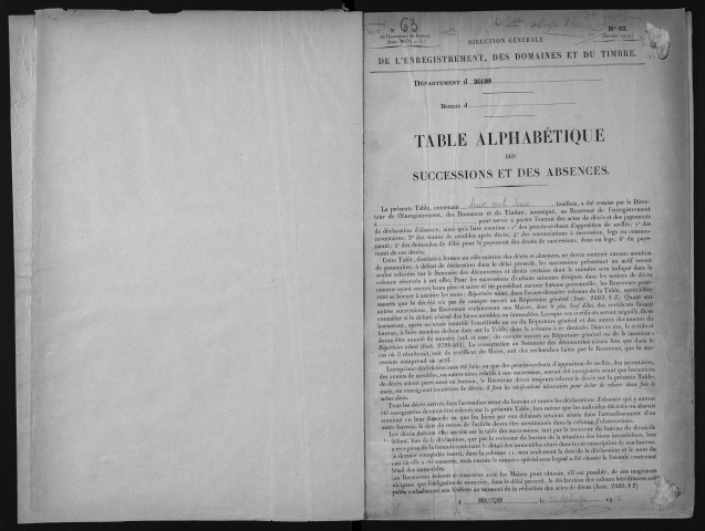 1er mars 1921-31 décembre 1922