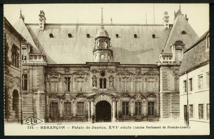 Le palais de justice, façade sur la rue Sambin