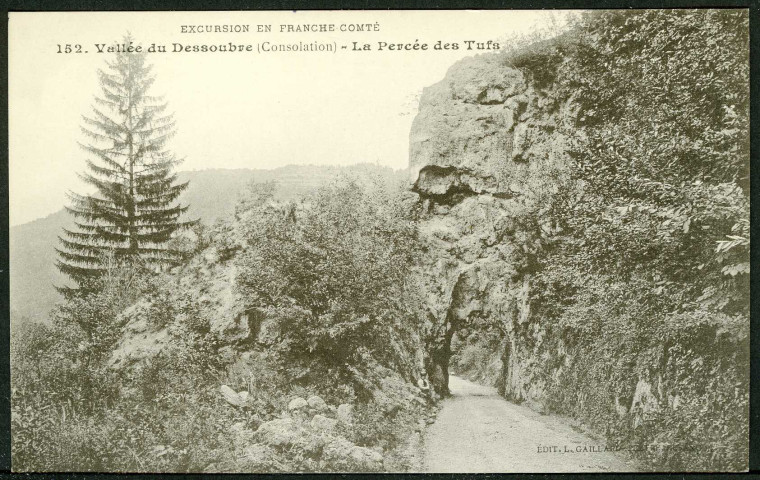 Vallée du Dessoubre. Consolation. La Percée des Tufs