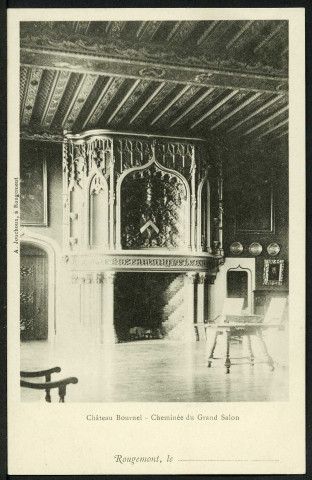 Château de Bournel, cheminée du grand salon