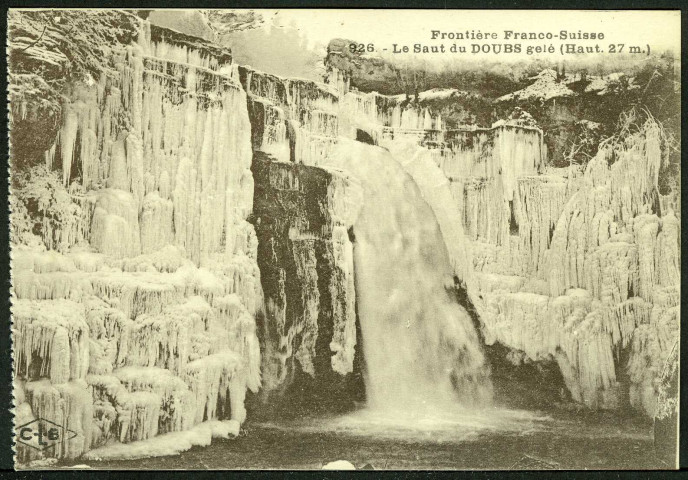 Le Saut du Doubs gelé
