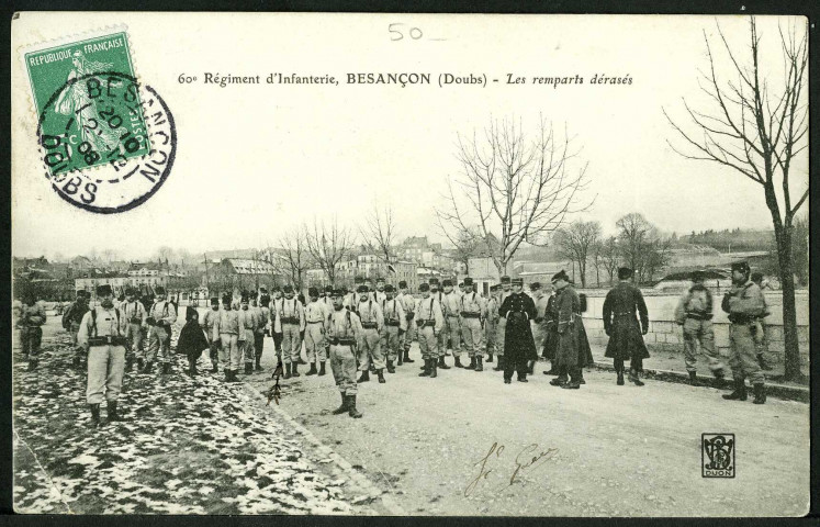La présentation du drapeau au 60e R.I.