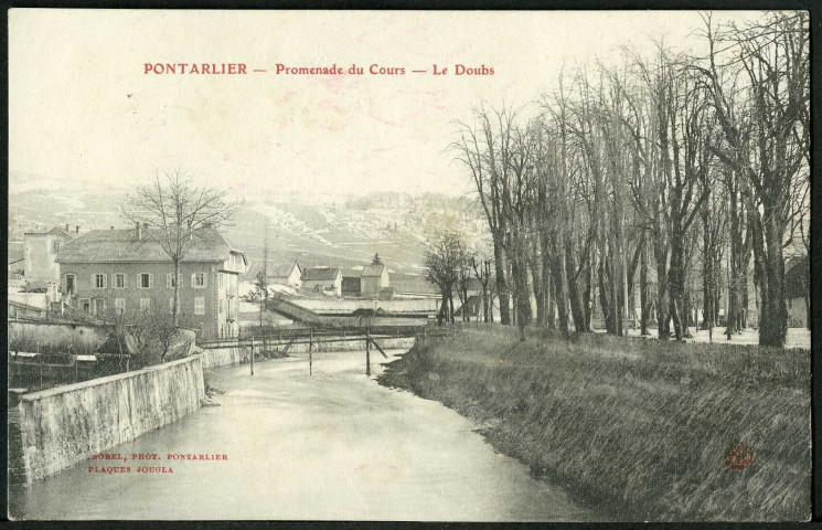 Promenade du cours, le Doubs