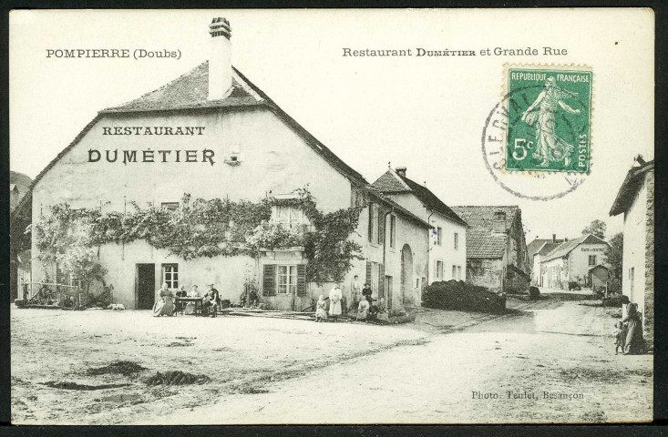 Grande Rue et restaurant Dumetier