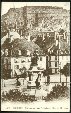 Le monument des Trois-Sièges, le château