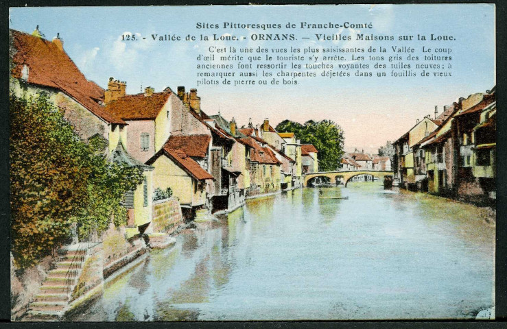 Vieilles maisons sur la Loue