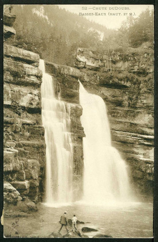 Chute du Doubs. Basses eaux