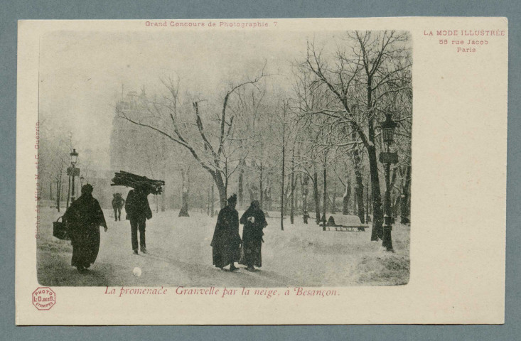 Promenade Granvelle par la neige