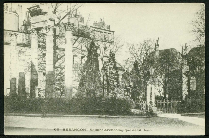 Vue du square archéologique Castan