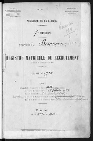 Volume 3, nos 1001 à 1268
