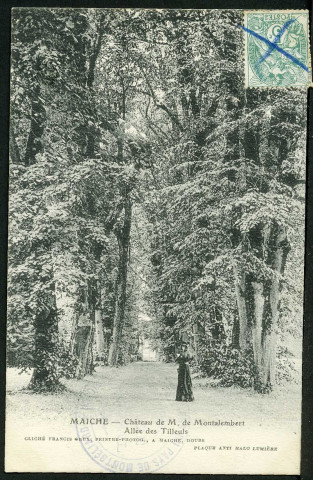 Château de M. de Montalembert. Allée des Tilleuls