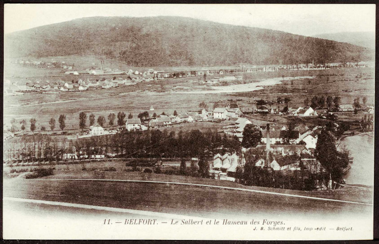Le Salbert et le hameau des Forges