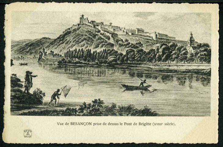 Vue de Besançon au XVIIIe s.