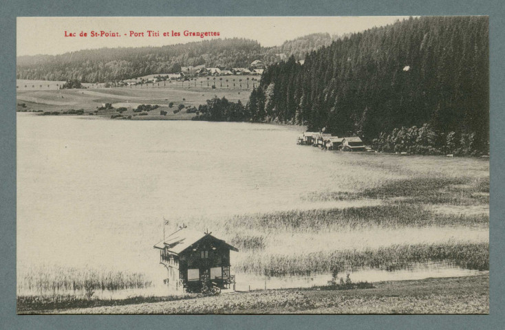 Lac de Saint-Point, port Titi et les Grangettes