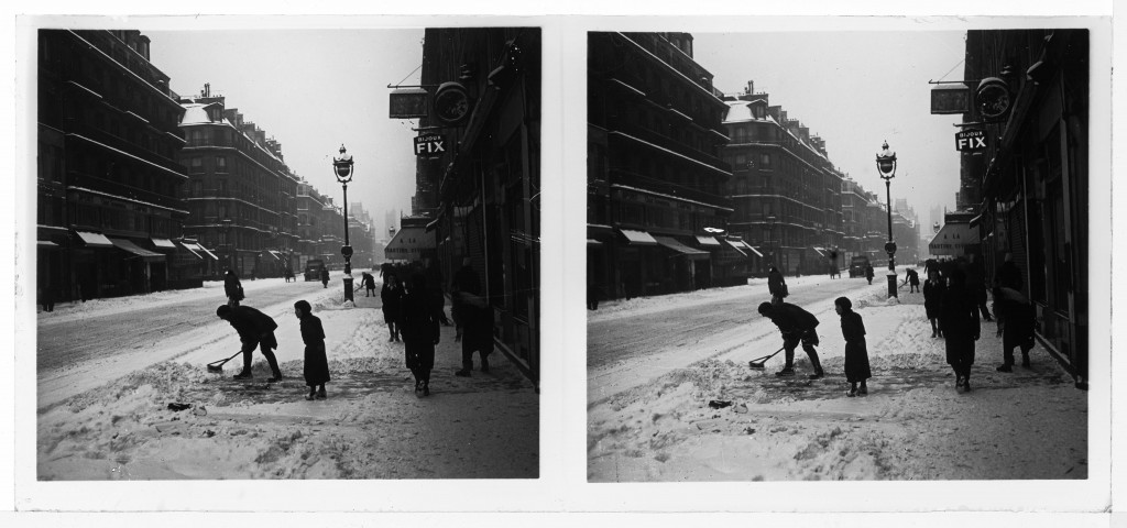 Rue de Rivoli sous la neige