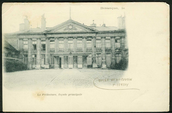 Façade principale de la préfecture