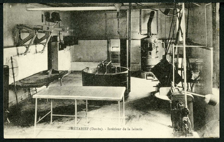 Intérieur de la laiterie