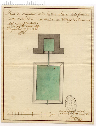 Champvans-les-Moulins, fontaine "sous les vignes"
