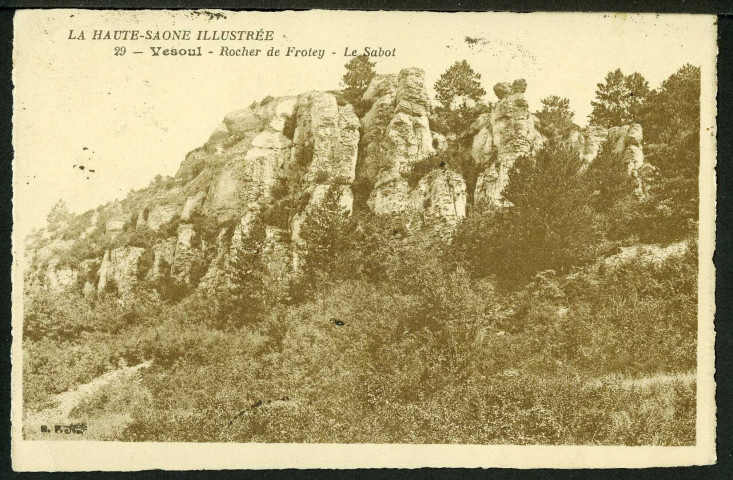 Rocher de Frotey, le sabot
