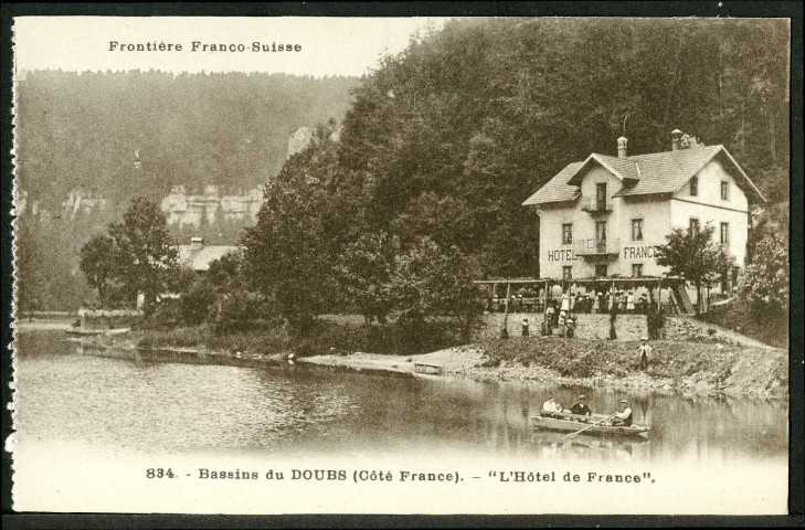 Bassins du Doubs (côté France). "L'hôtel de France"