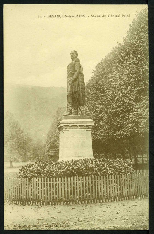 Vue de la statue du général Pajol