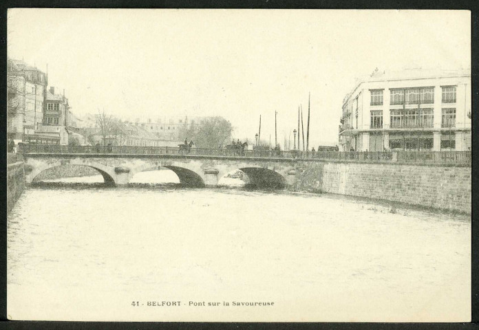 Le nouveau pont sur la Savoureuse